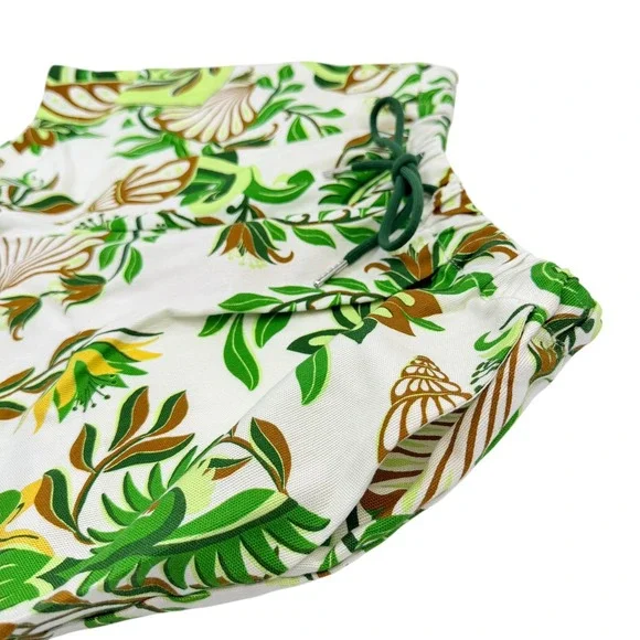 NWT Farm Rio Tie Front Cargo Shorts Pleated Tropical Sz XS Anthropologie $158 - Picture 9 of 14